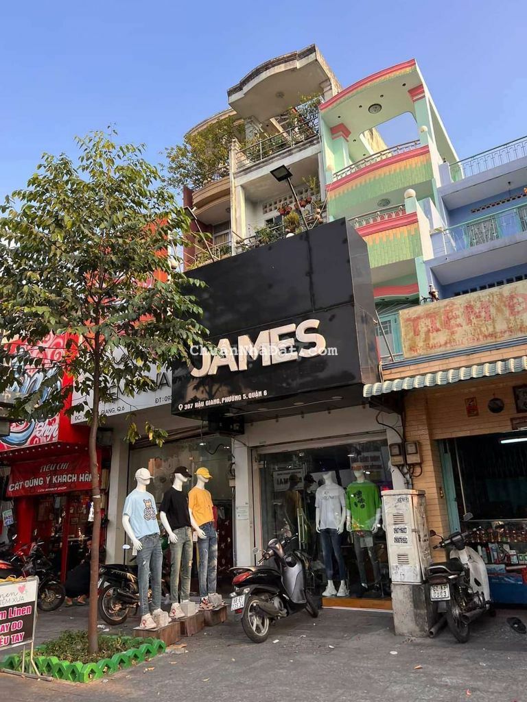 Cho thuê nhà 307 Hậu Giang 3x25 2 Mt trước sau