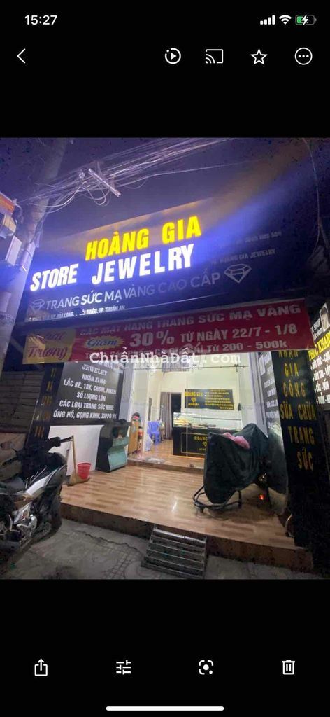 mặt tiền kinh doanh 90m2 lầu trệt 2p ngủ đường 15m 7tr/th